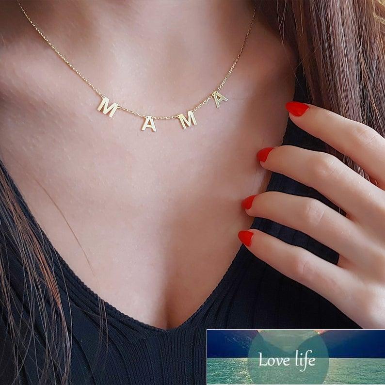 Mother Gifts MAMA Letter Necklaces Pendants For Women Minimalism Jewelry Stainless Steel Rose Gold Initials Choker Necklace BFF Chains Factory price expert
Mother Gifts MAMA Letter Necklaces Pendants For Women Minimalism Jewelry Stainless Steel Rose Gold Initials Choker Necklace BFF Chains Factory price expert