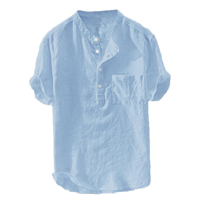 Men' Casual Shirts Summer Short-Sleeved Shirt Solid Color Button Gentleman Fashion Large Size Blouse 2021, Green
Men' Casual Shirts Summer Short-Sleeved Shirt Solid Color Button Gentleman Fashion Large Size Blouse 2021, Green
