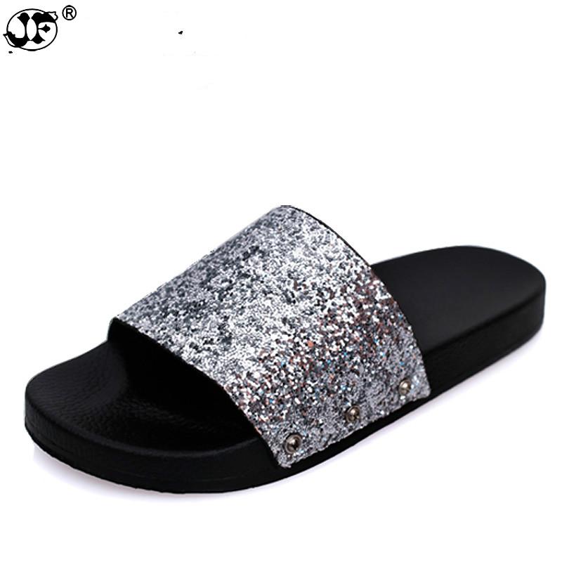 Slippers Bling Summer Women Slides Sandals Flip Flops Sexy Open Toe Female Fashion Glitter Platform Zapatillas 88, Black
Slippers Bling Summer Women Slides Sandals Flip Flops Sexy Open Toe Female Fashion Glitter Platform Zapatillas 88, Black