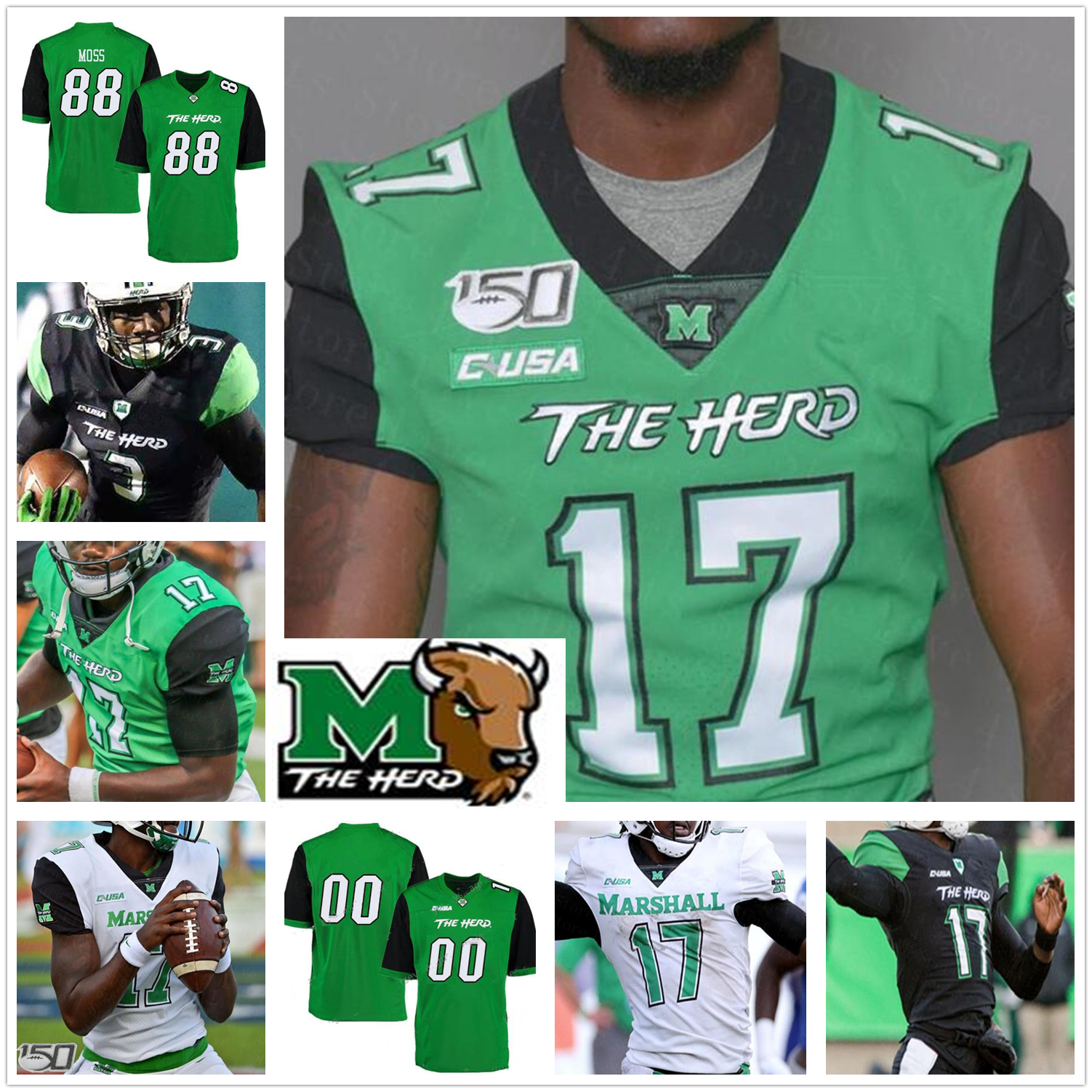 Ncaa Marshall Thundering Herd Football Jersey Isaiah Green Randy Moss Brenden Knox Levias Tavante Beckett Steven Gilmore WILLIE JOHNSON, Black with 2021 patch
Ncaa Marshall Thundering Herd Football Jersey Isaiah Green Randy Moss Brenden Knox Levias Tavante Beckett Steven Gilmore WILLIE JOHNSON, Black with 2021 patch