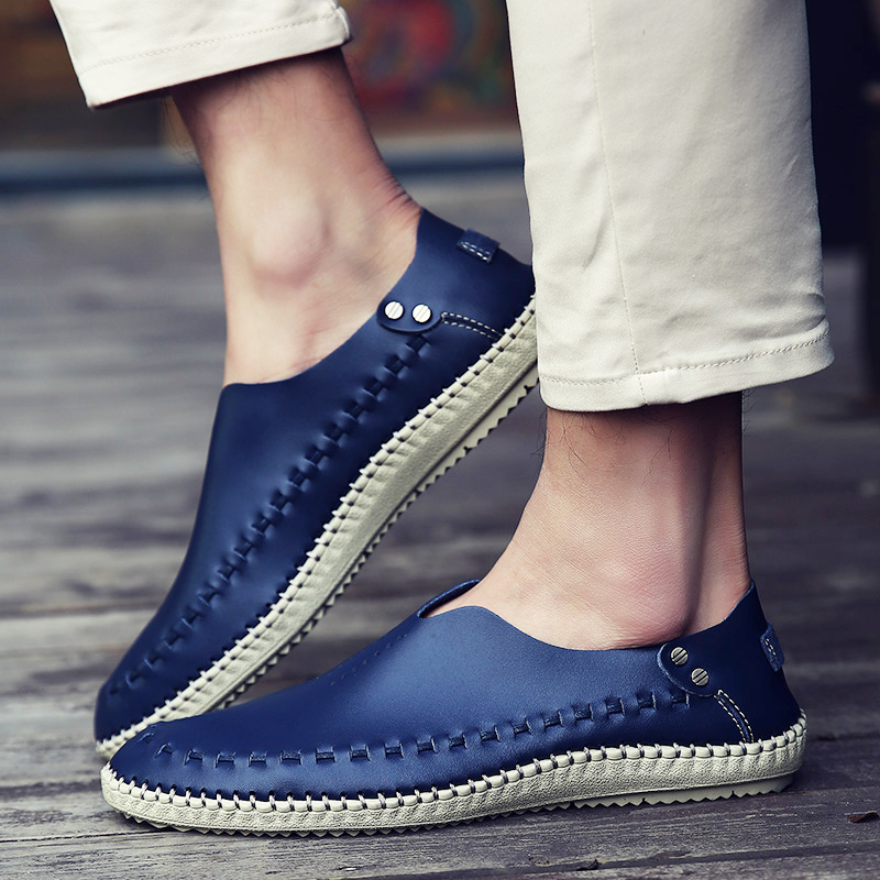 Summer Men Casual Shoes Leather Breathable Sneakers Retro Leisure Loafers Men Moccasins Handmade Men Walking Shoe Zapatos Hombre, Red;white
Summer Men Casual Shoes Leather Breathable Sneakers Retro Leisure Loafers Men Moccasins Handmade Men Walking Shoe Zapatos Hombre, Red;white