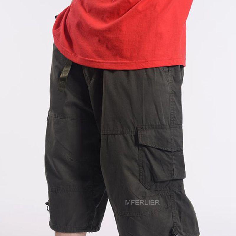 Summer Pants Men 5XL 6XL 7XL 8XL 9XL Waist 135cm Cotton Elastic Trousers 3 Colors Men's