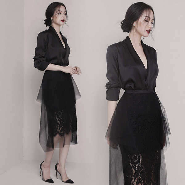 Women 2 Piece Set Dress Spring Sexy Deep V Neck Blazer Black Coat +Fashion Irregular Lace Patchwork Mesh Skirt Suits 210526, Pink
Women 2 Piece Set Dress Spring Sexy Deep V Neck Blazer Black Coat +Fashion Irregular Lace Patchwork Mesh Skirt Suits 210526, Pink