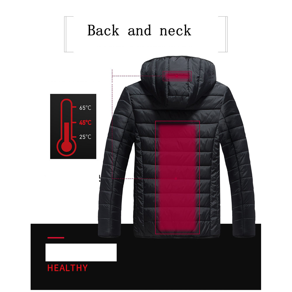 Heated Jackets USB Men's Women's Winter Outdoor Electric Heating Jackets Warm Sprots Thermal Coat Clothing Heatable Vest B0876 210518