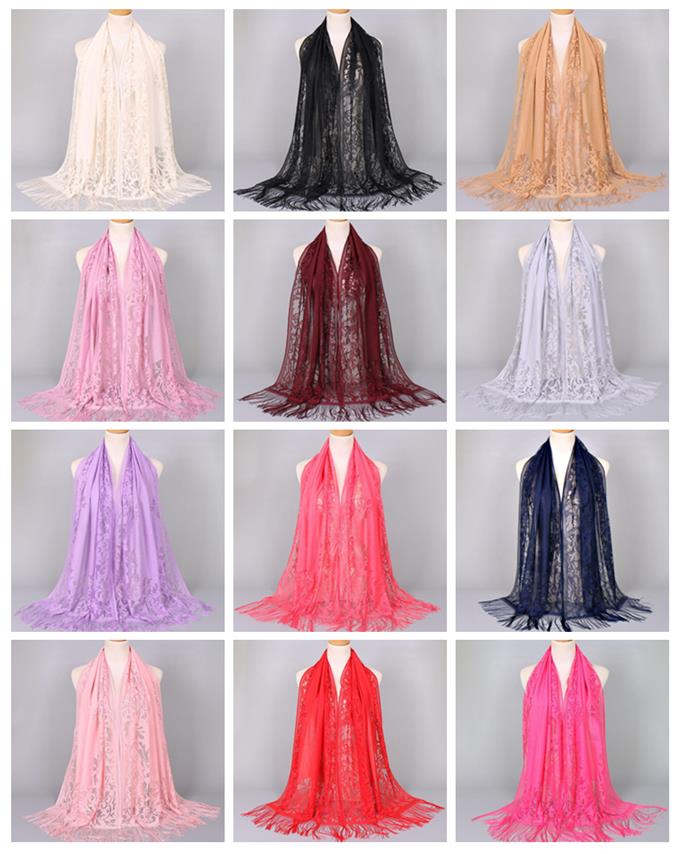 Aessories & Tools Hair Productselegant Pure Color Scarves Tassel Shawl Female 170x65Cm Hollow Lace Party Bride Bridesmaid Mesh Yarn Temperam
Aessories & Tools Hair Productselegant Pure Color Scarves Tassel Shawl Female 170x65Cm Hollow Lace Party Bride Bridesmaid Mesh Yarn Temperam