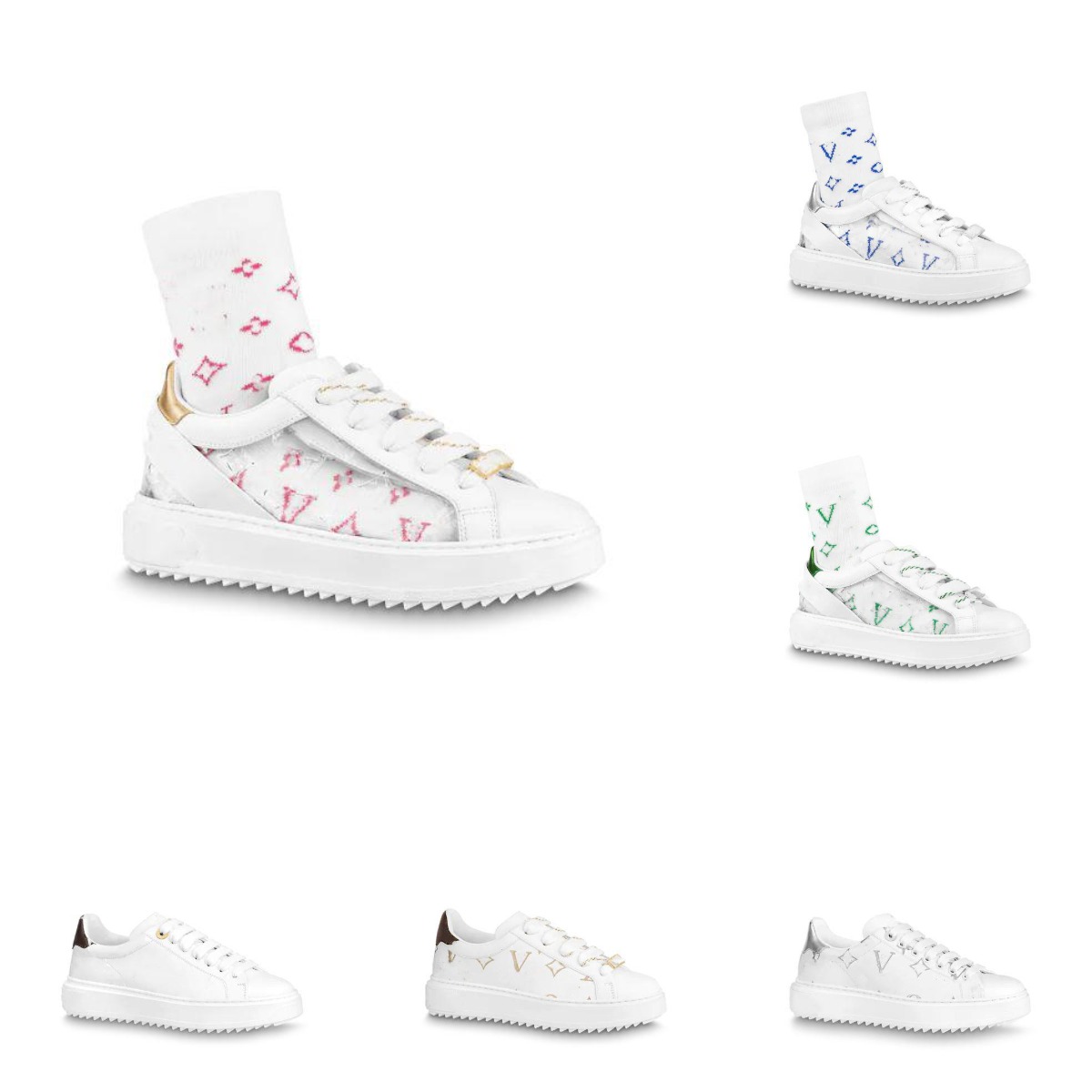 2022SS Women Fashion Leather Time Out Sneaker shoes Transparent Rubber Platform Luxurys Designers Casual Shoe With Old Flowers Socks Old lace 35-39, Box
2022SS Women Fashion Leather Time Out Sneaker shoes Transparent Rubber Platform Luxurys Designers Casual Shoe With Old Flowers Socks Old lace 35-39, Box
