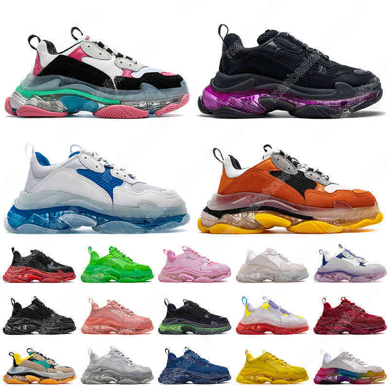 Breatheable Top Fashion Women Mens Luxurys Designers Run Shoes Triple s Sneakers Crystal Bottoms Pairs 17FW Clear Sole Vintage White Black Volt Red, A39 36-40
Breatheable Top Fashion Women Mens Luxurys Designers Run Shoes Triple s Sneakers Crystal Bottoms Pairs 17FW Clear Sole Vintage White Black Volt Red, A39 36-40