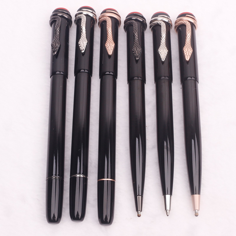 High quality Inheritance series Pen Special Edition Black Red Brown Snake Clip Roller Ballpoint pens stationery office school supplies, As picture shows
High quality Inheritance series Pen Special Edition Black Red Brown Snake Clip Roller Ballpoint pens stationery office school supplies, As picture shows