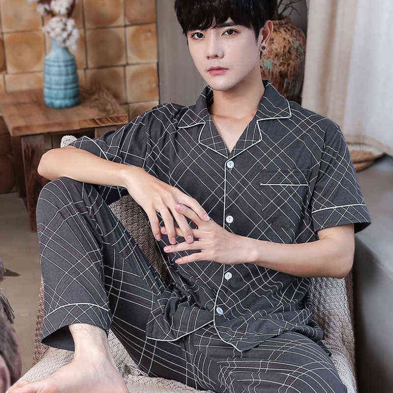 Men's Cotton Sleepwear Set Loungewear Men Sleep Shirt Trousers Plaid pijama hombre invierno Winter Man Pajamas for Men 211111, 611
Men's Cotton Sleepwear Set Loungewear Men Sleep Shirt Trousers Plaid pijama hombre invierno Winter Man Pajamas for Men 211111, 611