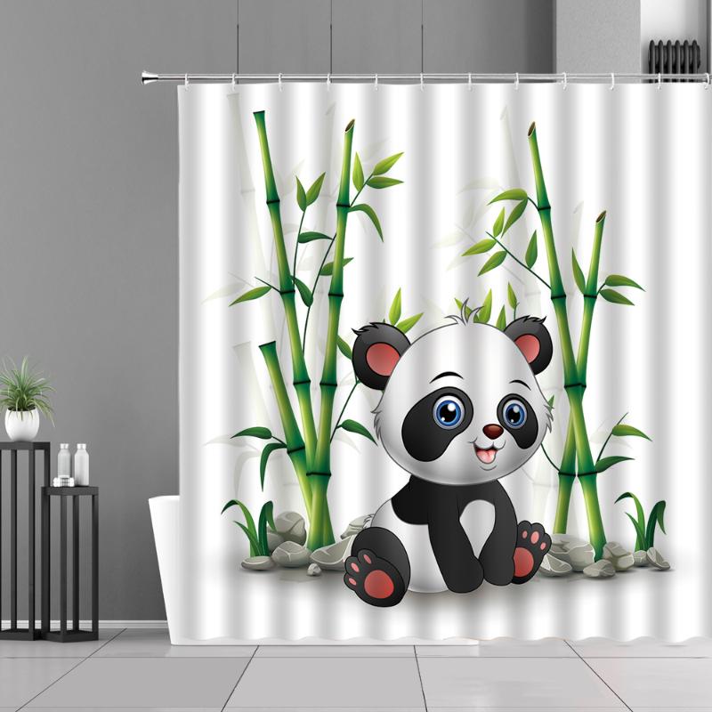 Shower Curtains Cartoon Panda Curtain Cute Animals Pandas Green Bamboo Plants Print Bath Children Room Bathroom Decor Waterproof
Shower Curtains Cartoon Panda Curtain Cute Animals Pandas Green Bamboo Plants Print Bath Children Room Bathroom Decor Waterproof