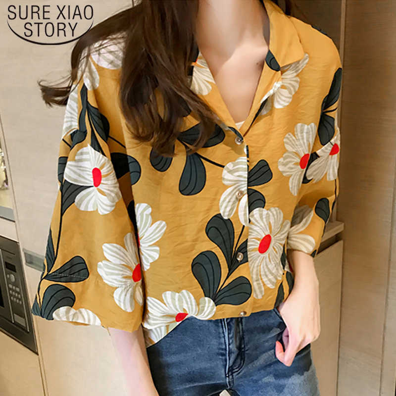 V Collar Shirt Women Tops Plus Size 4XL Printed Chiffon Women Blouse Shirt Fashion Top Female Blouse Flare Sleeve 5413 50 210527, Blue
V Collar Shirt Women Tops Plus Size 4XL Printed Chiffon Women Blouse Shirt Fashion Top Female Blouse Flare Sleeve 5413 50 210527, Blue