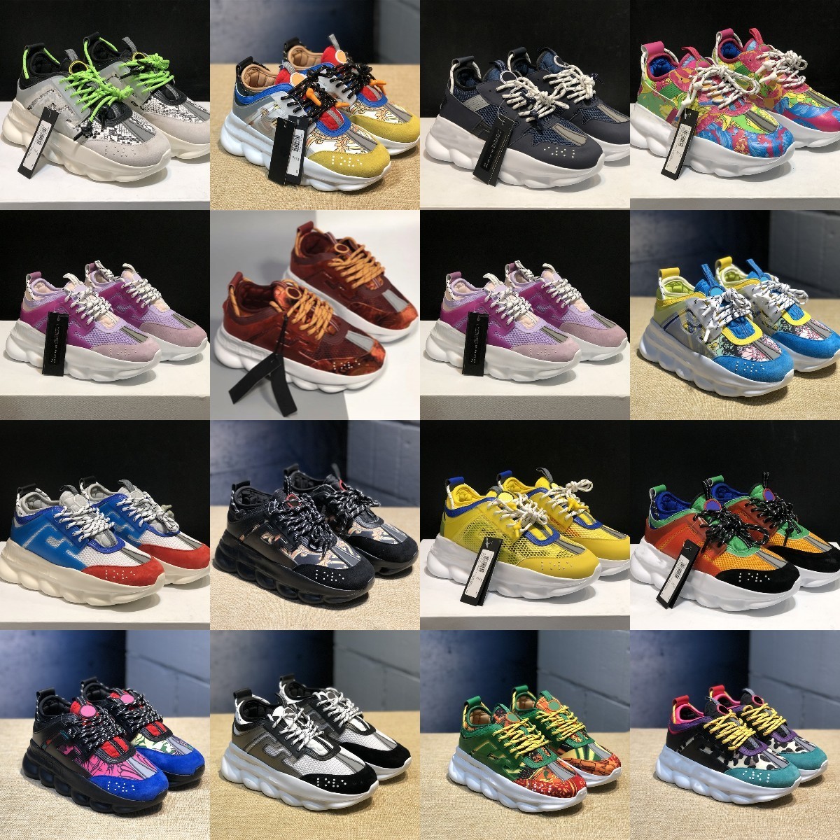 2022 Top quality Italy reflective height chain reaction sneakers  men size 5.5-11 36-45 Casual sports Shoes triple black white suede red blue multi color Trainers, Fill postage 
2022 Top quality Italy reflective height chain reaction sneakers  men size 5.5-11 36-45 Casual sports Shoes triple black white suede red blue multi color Trainers, Fill postage