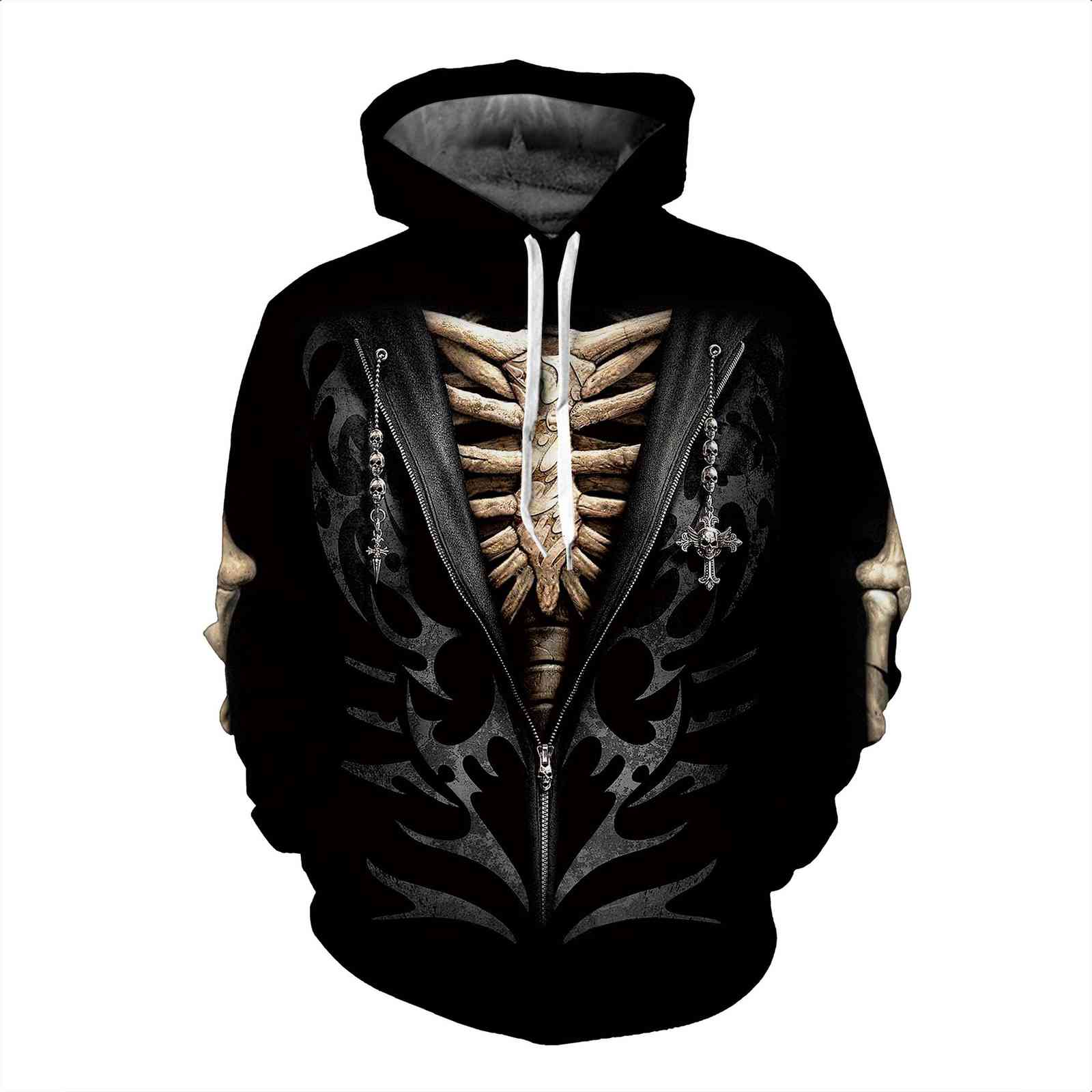 Quality Mens Leisure fashion2021 High fashion autumn winter creative Nordic bone print Hoodie Jacket loose fierce Man Street
Quality Mens Leisure fashion2021 High fashion autumn winter creative Nordic bone print Hoodie Jacket loose fierce Man Street