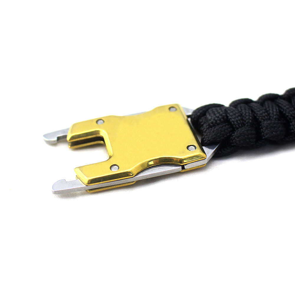 Survival bracelet knife product stainless steel survival knife bracelet umbrella rope braided knife life-saving bracelet 210609