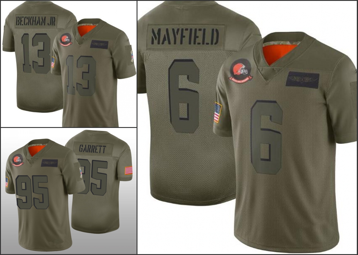 ClevelandBrownsMen #13 Odell Beckham 6 Baker Mayfield 95 Myles Garrett Camo Salute to Service Limited Womens Youth Jersey, Black;red
ClevelandBrownsMen #13 Odell Beckham 6 Baker Mayfield 95 Myles Garrett Camo Salute to Service Limited Womens Youth Jersey, Black;red