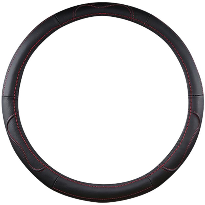 Steering Wheel Covers Car Cover Genuine Leather, Universal 15 Inch, Black With Red Lines - Durable, Anti Slip & Odor-Free
Steering Wheel Covers Car Cover Genuine Leather, Universal 15 Inch, Black With Red Lines - Durable, Anti Slip & Odor-Free