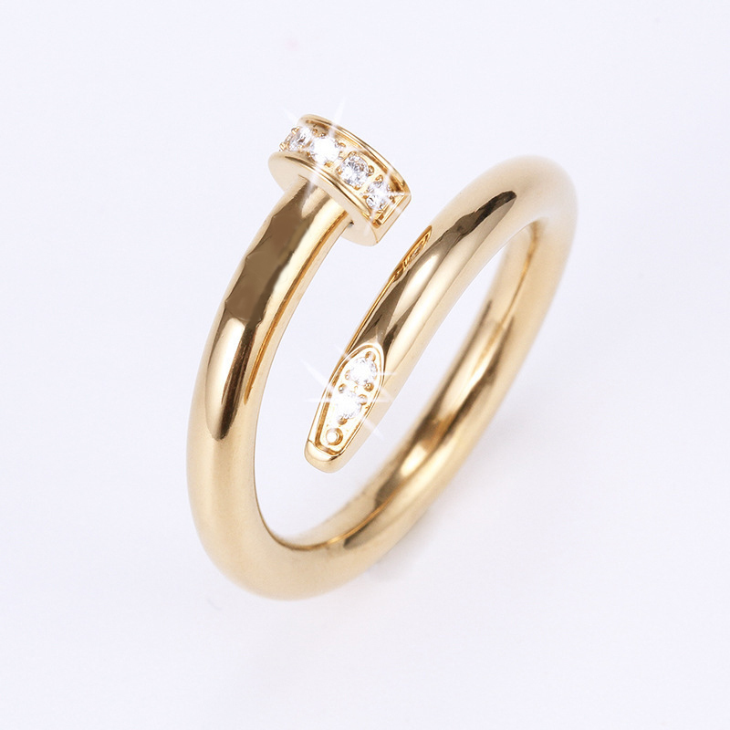 women's Jewelry titanium steel single nail ring European and American fashion street hip hop casual couple Classic gold Silver Rose optional
women's Jewelry titanium steel single nail ring European and American fashion street hip hop casual couple Classic gold Silver Rose optional