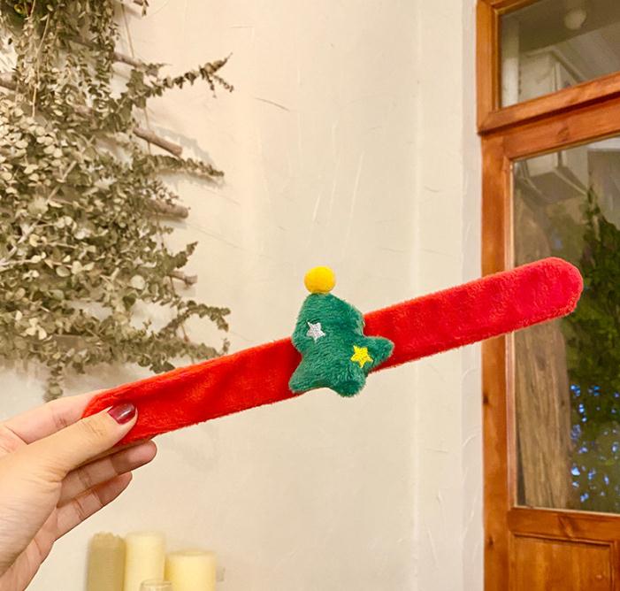 Christmas Bracelet Clap Circle Toys Kids Favor Gifts Santa Claus Christma Birthday Party Decor Theme DD653