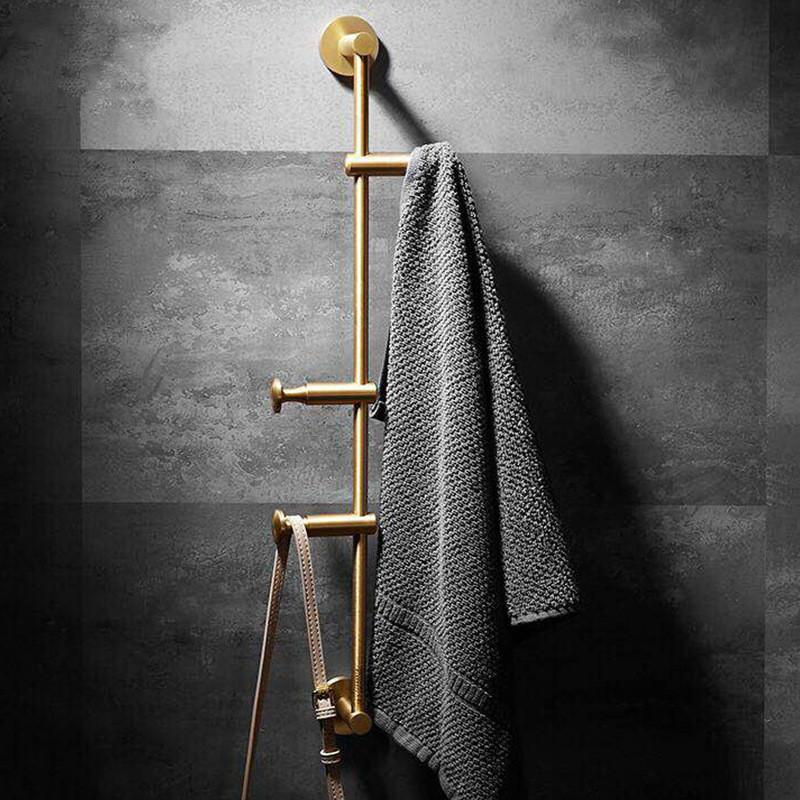 Towel Racks Solid Brass Coat Rack Free Adjustment, Wall Mount Hooks With 3/5 For Hats, Scarves, Clothes Handbags WF109, As pic
Towel Racks Solid Brass Coat Rack Free Adjustment, Wall Mount Hooks With 3/5 For Hats, Scarves, Clothes Handbags WF109, As pic