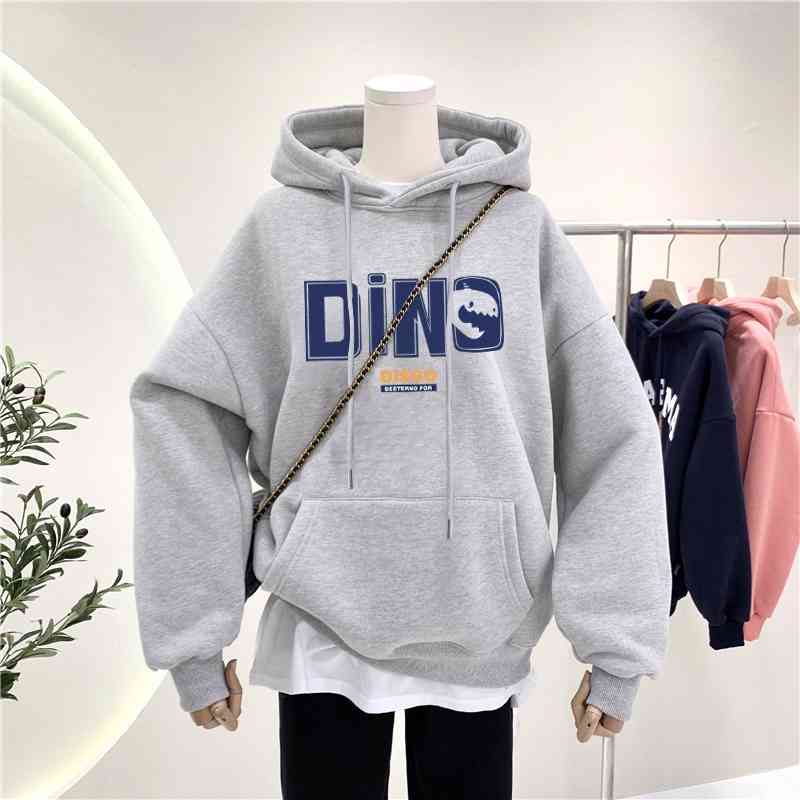 2021 early new cotton sweater loose student hooded long sleeve top female spring and autumn thin coat, Gray
2021 early new cotton sweater loose student hooded long sleeve top female spring and autumn thin coat, Gray