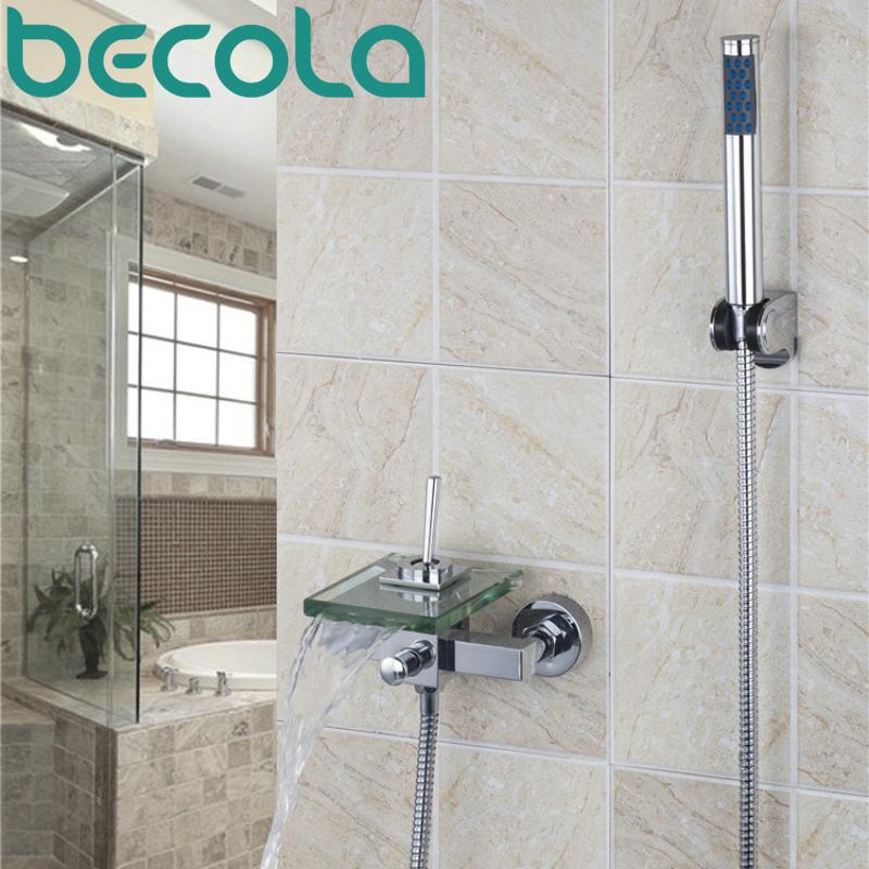 Brand Design Wall Mounted Glass Waterfall Bathtub Faucet Bathroom Chrome Shower Set LH-8003 Sets
Brand Design Wall Mounted Glass Waterfall Bathtub Faucet Bathroom Chrome Shower Set LH-8003 Sets