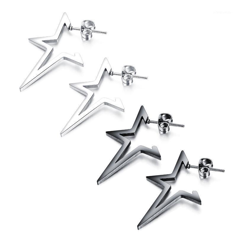 Stud Fashion Pentagram Titanium Steel Men's And Women's Earrings Street Hip Hop Trend European American Retro Jewelry, Golden;silver
Stud Fashion Pentagram Titanium Steel Men's And Women's Earrings Street Hip Hop Trend European American Retro Jewelry, Golden;silver