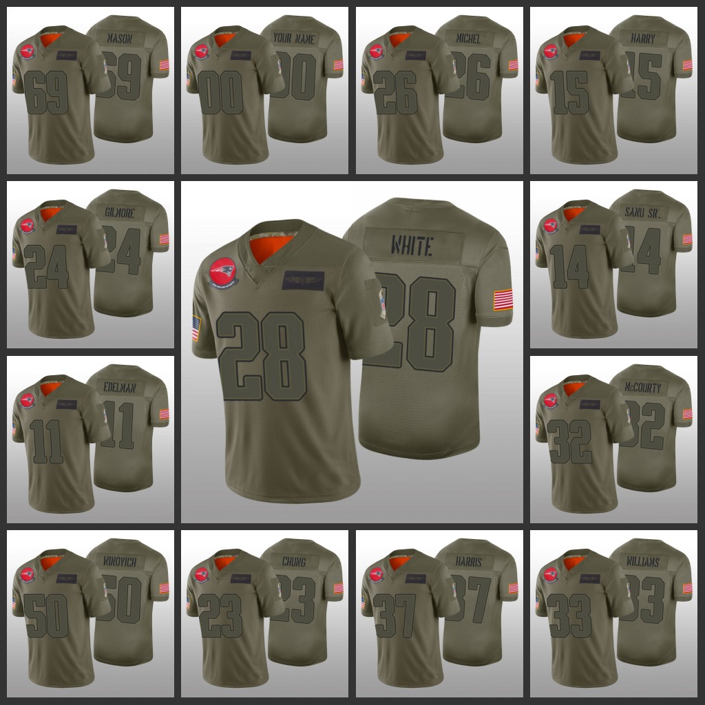 New England''Patriots''Jersey Men Women Youth #12 Tom Brady 11 Julian Edelman 24 Stephon Gilmore Custom Camo Salute to S, Black
New England''Patriots''Jersey Men Women Youth #12 Tom Brady 11 Julian Edelman 24 Stephon Gilmore Custom Camo Salute to S, Black