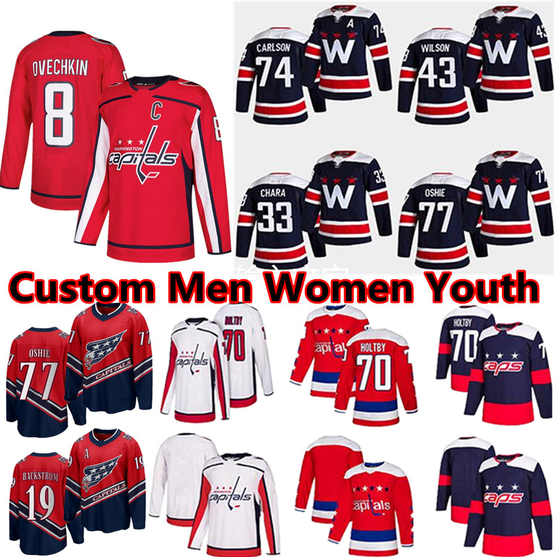 

Alex Ovechkin Jersey Washington Capitals jerseys 92 EVGENY KUZNETSO 19 Nicklas Backstrom 77 TJ Oshie 35 Henrik Lundqvis Tom Wilson Braden Holtby Custom Hockey Wear, Women's color 5