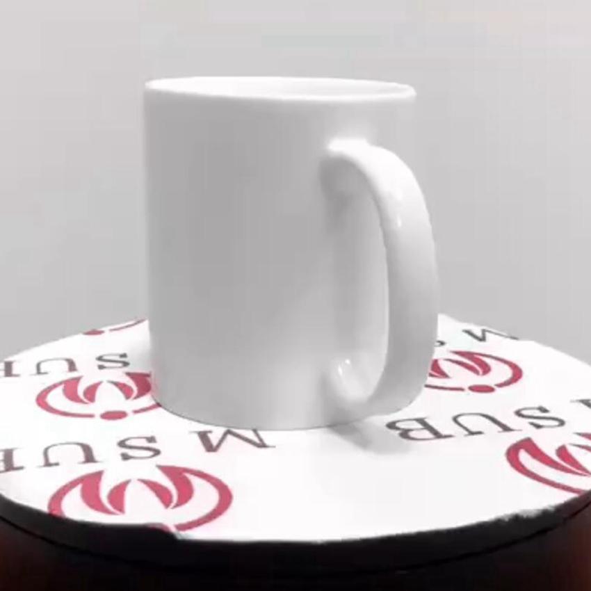 Stock Sublimation Blanks Mug Personality Thermal Transfer Ceramic Mug 11oz White Water Cup Party Gifts Drinkware