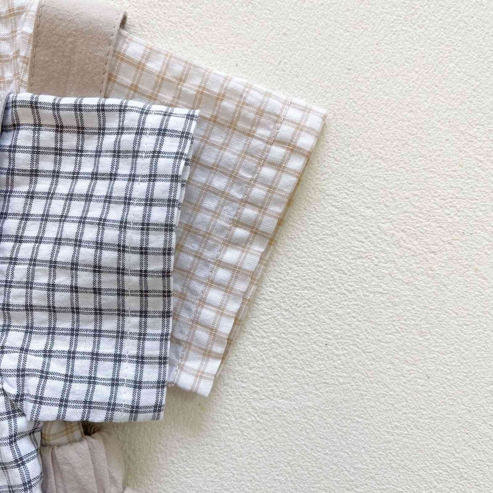 Baby summer short-sleeved shirt + overalls set baby boy clothes girl 210515