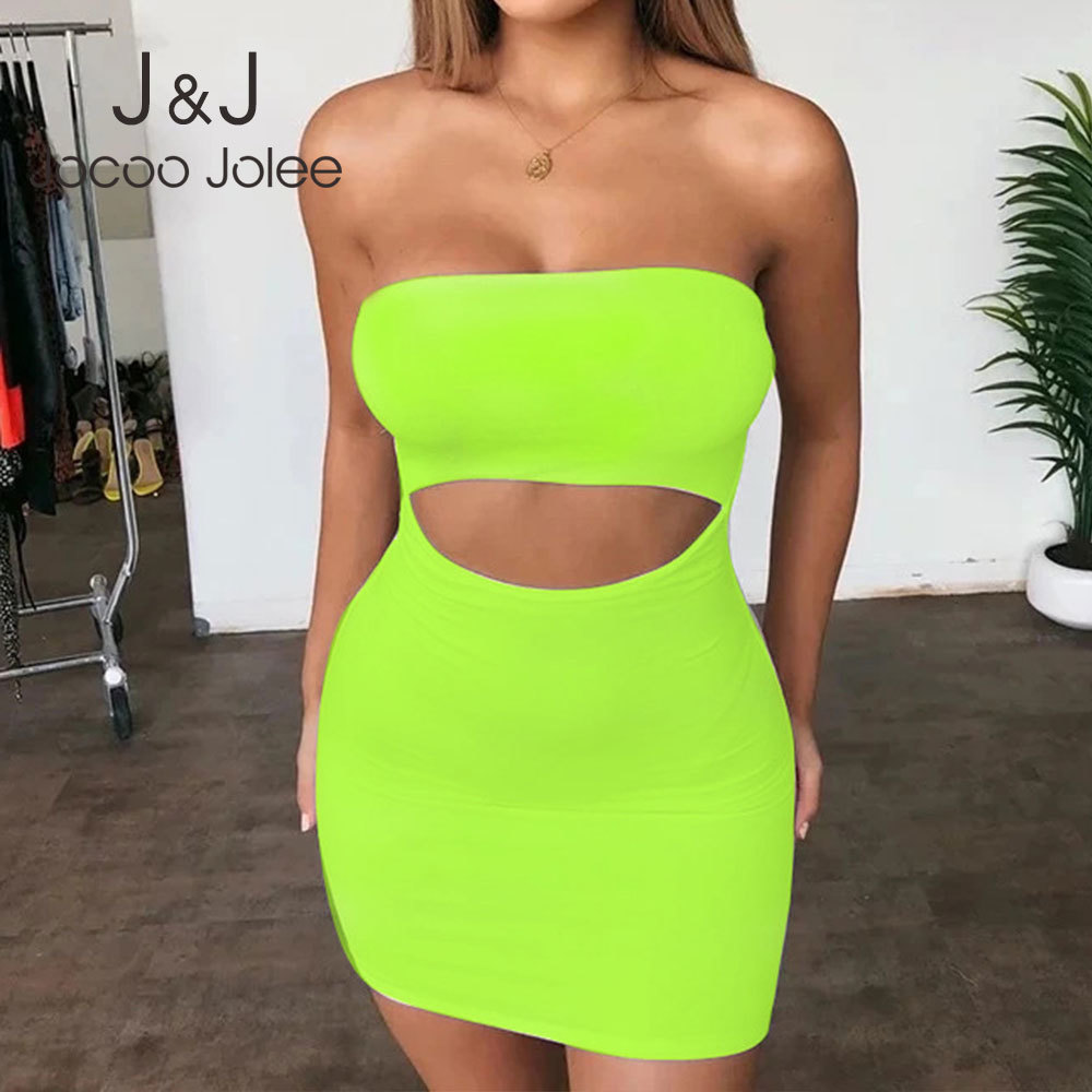Jocoo Jolee Sexy Off Shoulder Bodycon Dress Elegant Solid Strapless Sleeveless Hollow Slim Mini Dress Sheath Bandage Club Dress 210518, Green
Jocoo Jolee Sexy Off Shoulder Bodycon Dress Elegant Solid Strapless Sleeveless Hollow Slim Mini Dress Sheath Bandage Club Dress 210518, Green
