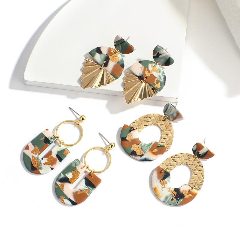 Dangle & Chandelier AENSOA Geometric Polymer Clay Drop Earrings Women Multi-Type Irregular Graffiti Long Alloy Pendant Party Jewelry
Dangle & Chandelier AENSOA Geometric Polymer Clay Drop Earrings Women Multi-Type Irregular Graffiti Long Alloy Pendant Party Jewelry