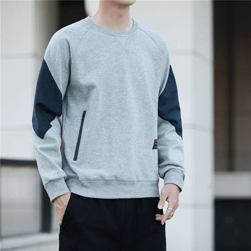 2021 spring and autumn new cotton long sleeve round neck sports sweater Korean loose casual men's T-shirt handsome clothes, Black
2021 spring and autumn new cotton long sleeve round neck sports sweater Korean loose casual men's T-shirt handsome clothes, Black