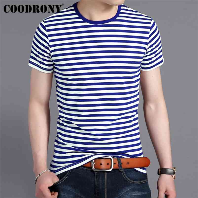 COODRONY T Shirt Men Streetwear Fashion Navy Striped O-Neck Tshirt Summer Short Sleeve T-Shirt Men Cotton Tee Shirt Homme S95133 210722, Black
COODRONY T Shirt Men Streetwear Fashion Navy Striped O-Neck Tshirt Summer Short Sleeve T-Shirt Men Cotton Tee Shirt Homme S95133 210722, Black