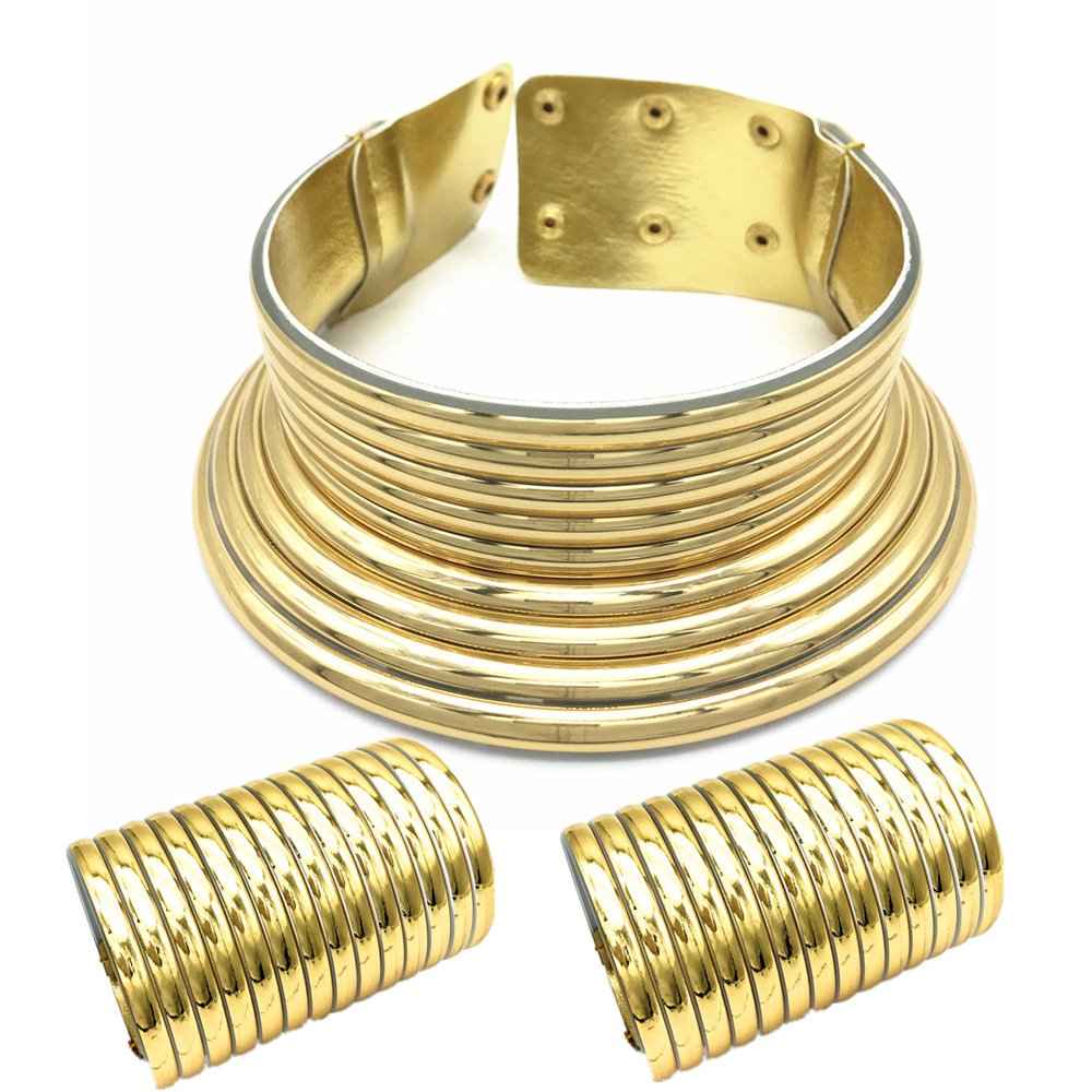 Liffly African Nelace Jewelry Sets Exaggerated Choker Nelace Two-hand Bracelet Ethiopian Women Wedding Party Set JewelryBracelets, Gold sets
Liffly African Nelace Jewelry Sets Exaggerated Choker Nelace Two-hand Bracelet Ethiopian Women Wedding Party Set JewelryBracelets, Gold sets