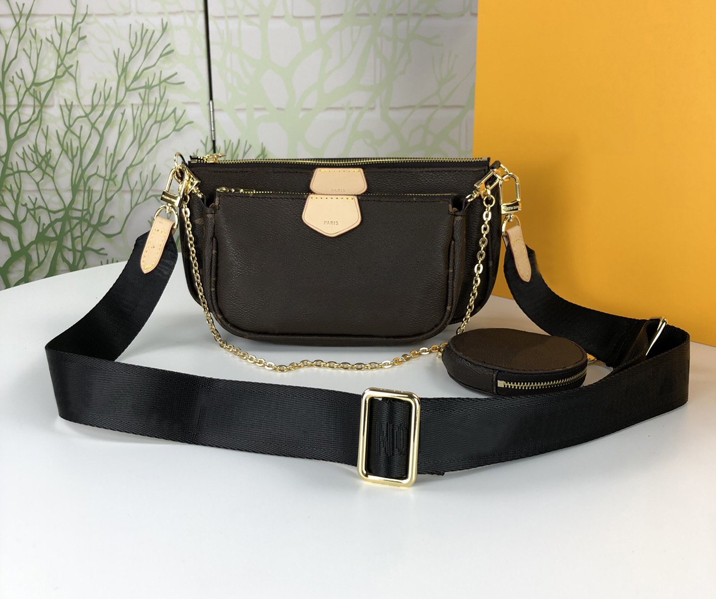 3pcs Designers Women Handbags Luxurys Lady Shoulder Bags High Quality Leather Messenger Bag Classic Flowers Crossbody Purses Chains handbag Original box, Flowers & digram
3pcs Designers Women Handbags Luxurys Lady Shoulder Bags High Quality Leather Messenger Bag Classic Flowers Crossbody Purses Chains handbag Original box, Flowers & digram