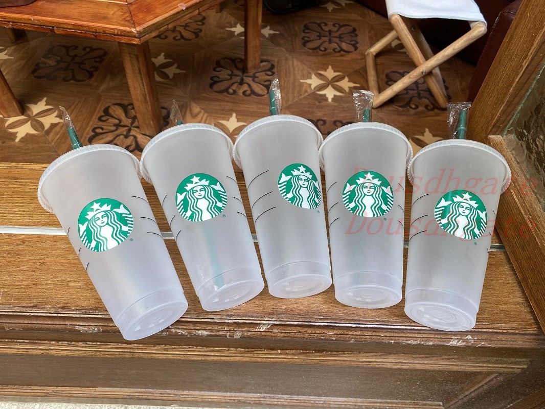 Real Photo 24OZ/710ml Transparent Juice cups that do not change color Reusable beverage cup Starbucks cups with lids and straws 50 PCS
Real Photo 24OZ/710ml Transparent Juice cups that do not change color Reusable beverage cup Starbucks cups with lids and straws 50 PCS