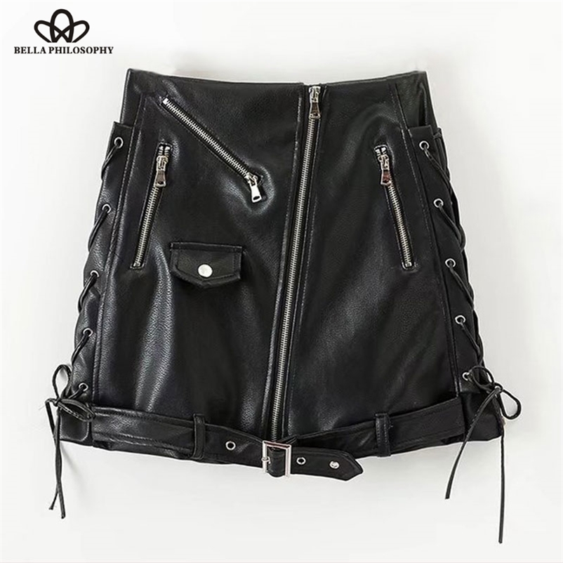 utumn Winter high waist Skirt PU faux leather women skirt black zipper mini line solid 210519
utumn Winter high waist Skirt PU faux leather women skirt black zipper mini line solid 210519