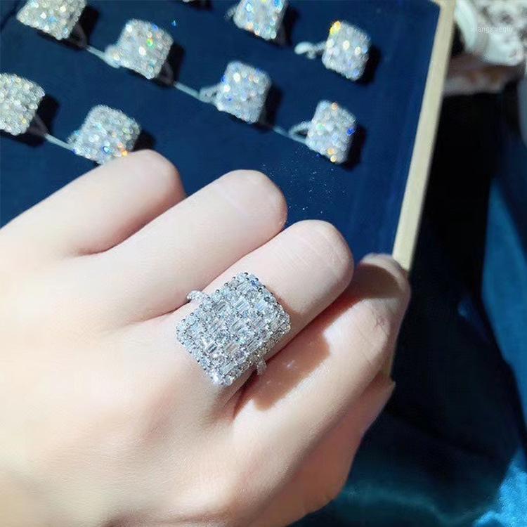 Cluster Rings Luxury Diamond Cz Ring 925 Sterling Silver Bijou Engagement Wedding Band For Women Bridal Fine Party Jewelry, Golden;silver
Cluster Rings Luxury Diamond Cz Ring 925 Sterling Silver Bijou Engagement Wedding Band For Women Bridal Fine Party Jewelry, Golden;silver