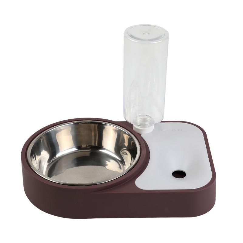 Multi-use Dog Cats Automatic Bowl Anti Wet Mouth Pet Bowl Cat Water Drinking Bottle Foods Feeder Stainless Steel Dispenser