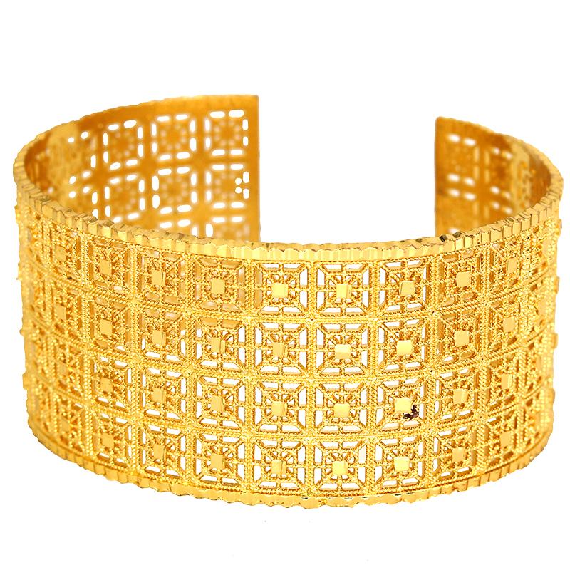 Bangle Wide Bracelets 24k Copper Saudi Arabia For Women Gold Color Hyperbole African India Hand Chain Dubai Bridal Wedding Gifts
Bangle Wide Bracelets 24k Copper Saudi Arabia For Women Gold Color Hyperbole African India Hand Chain Dubai Bridal Wedding Gifts