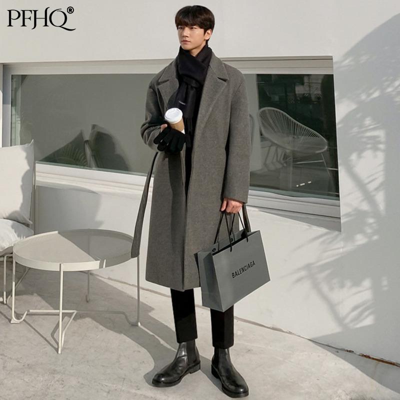 Men's Trench Coats PFHQ 2021 Male Korean Style Simple And Cotton Warm Winter Woolen Jacket Trend Single-breasted Mid-length Coat 21B7337, Tan;black
Men's Trench Coats PFHQ 2021 Male Korean Style Simple And Cotton Warm Winter Woolen Jacket Trend Single-breasted Mid-length Coat 21B7337, Tan;black