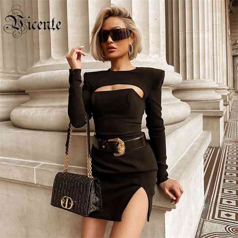 Chic Black Mini Dress Sexy Hollow Out Design Long Sleeves Celebrity Party Club Bandage 210520
Chic Black Mini Dress Sexy Hollow Out Design Long Sleeves Celebrity Party Club Bandage 210520
