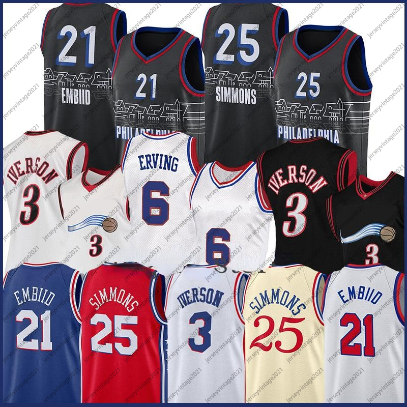 2021 Mens Joel 21 Embiid Ben 25 Simmons Basketball Jersey 6 Julius Allen 3 Iverson Erving Jerseys Professional Top Quality, Mens jersey7
2021 Mens Joel 21 Embiid Ben 25 Simmons Basketball Jersey 6 Julius Allen 3 Iverson Erving Jerseys Professional Top Quality, Mens jersey7