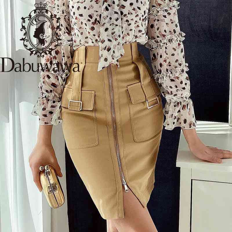 Dabuwawa Women Skirt Vintage Zipper Pocket Front Female Short Pencil Skirts Office Ladies Mini Skirts Spring Autumn DO1ASK004 210520, Khaki
Dabuwawa Women Skirt Vintage Zipper Pocket Front Female Short Pencil Skirts Office Ladies Mini Skirts Spring Autumn DO1ASK004 210520, Khaki