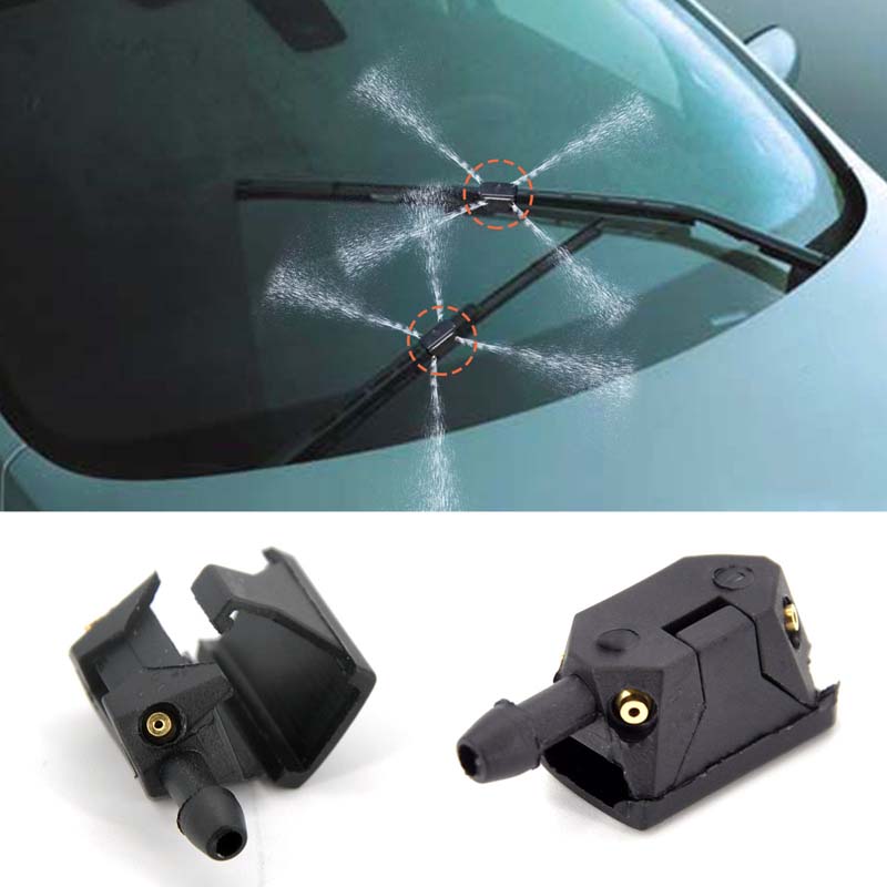 Universal Car Windscreen Washer Wiper Blade Tools Water Spray Jets Nozzles Cleaning Tool Mounted Onto 8mm 9mm Arm 2PCS/Set
