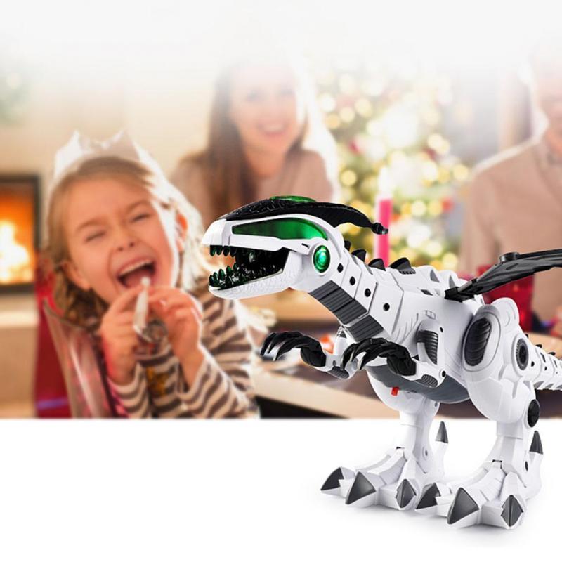 Electronics RobotsLarge Spray Mechanical Dinosaurs With Wing Cartoon Electronic Walking Animal Model Dinosaurio Robot Pterosaurs