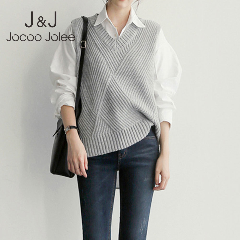 Casual V Neck Spring Autumn Twist Striped Women Vest Sweater Solid Sleeveless Oversized Jumper Knitted Loose Ladies Pullover 210518, As photo
Casual V Neck Spring Autumn Twist Striped Women Vest Sweater Solid Sleeveless Oversized Jumper Knitted Loose Ladies Pullover 210518, As photo