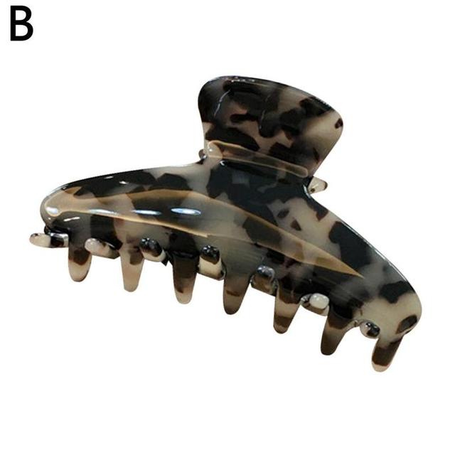 Acetate Hair Claws Big Size Square Hair Crabs Clip Fashion Leopard Clamps For Women Hair Accessories Grain