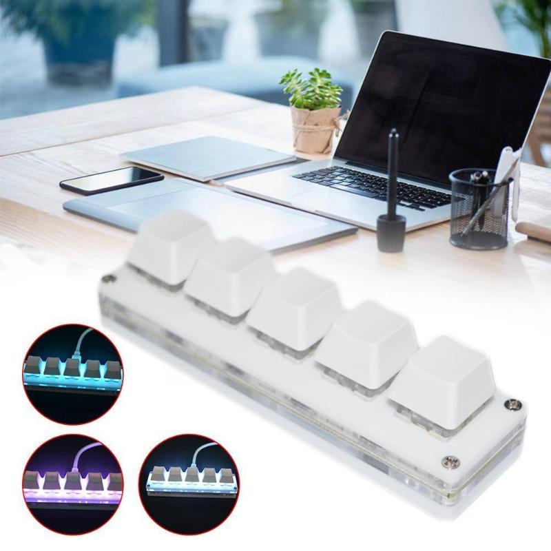 Keyboards Backlight 5-key Custom KeypadWith USB Data Cable Laptop Color Be Keyboard Accessories Switched Computer Can M2M3